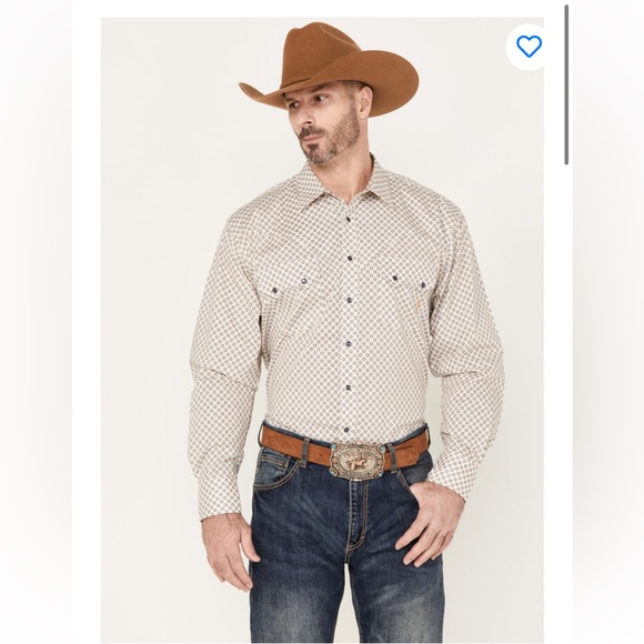 ✨ Resistol Princeton snap medallion printed button up shirt. - Picture 3 of 10